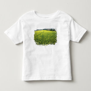 Camiseta De Bebé Hermosos campos amarillos cubiertos de flores de S