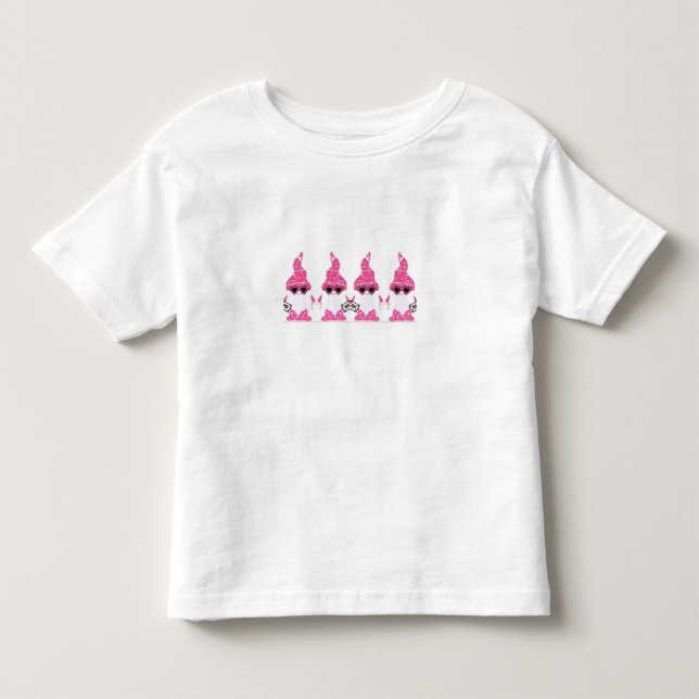 Camiseta De Bebé Hermosos gnomos día de San Valentín únicos (Anverso)
