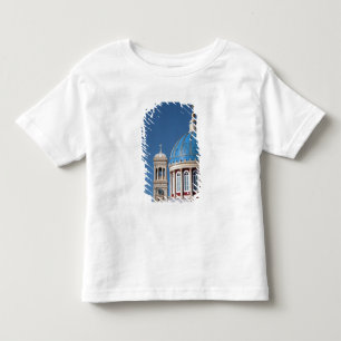 Camiseta De Bebé Hermoupolis, isla de Syros, Grecia. Cúpula azul de