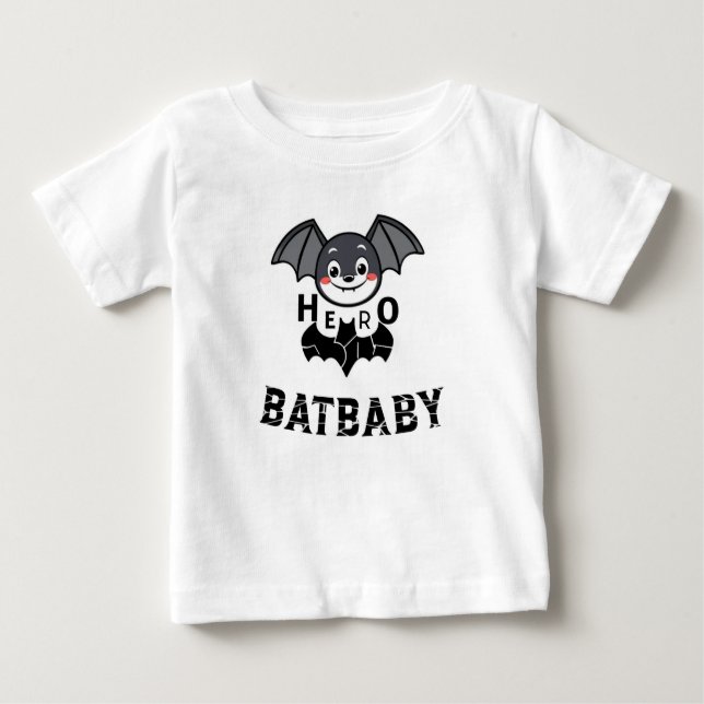 Camiseta De Bebé Hero Bat Baby – Cute & Friendly Kids (Anverso)