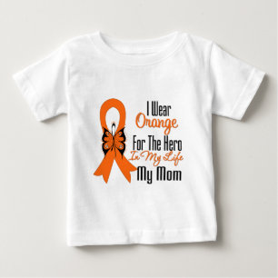 Camiseta De Bebé Héroe anaranjado de la cinta de la leucemia mi