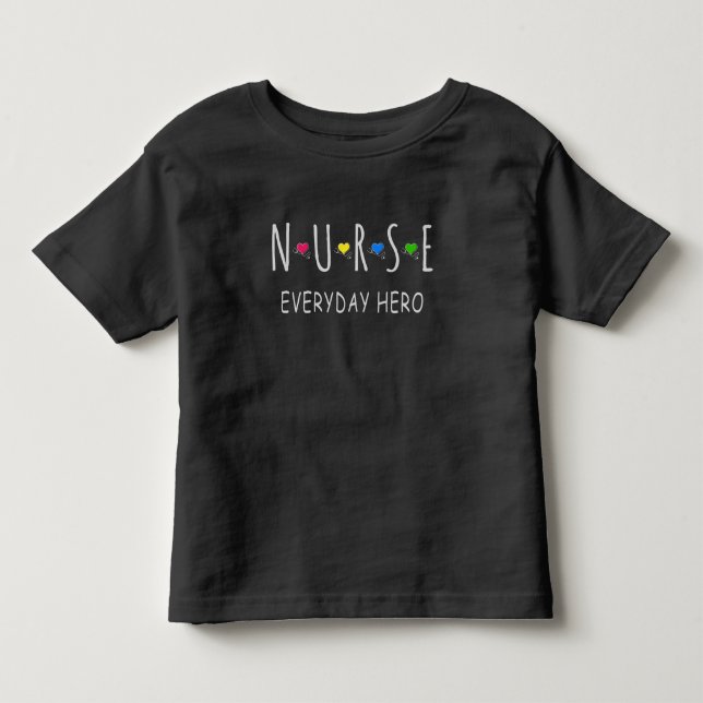 Camiseta De Bebé Héroe cotidiano enfermera (Anverso)