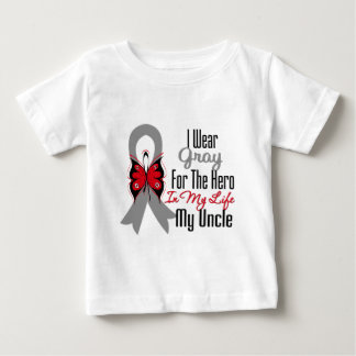 Camiseta De Bebé Héroe de la cinta del cáncer de cerebro mi tío