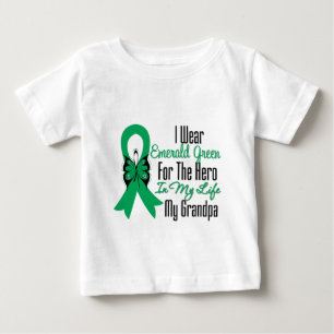 Camiseta De Bebé Héroe de la cinta del cáncer de hígado mi abuel