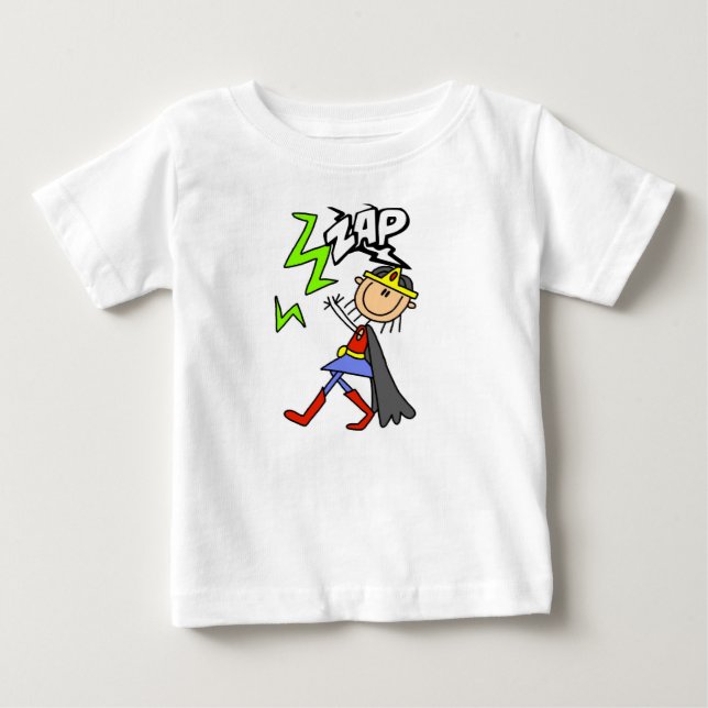 Camiseta De Bebé Héroe del Chica ZAP (Anverso)