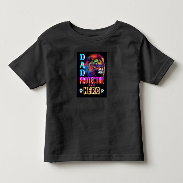 Camiseta De Bebé Héroe del protector de papá (Anverso)