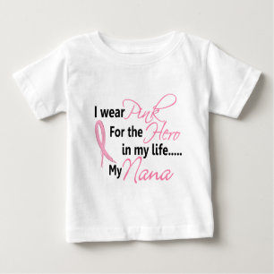Camiseta De Bebé HÉROE EN MI VIDA, MI NANA 1 del cáncer de pecho