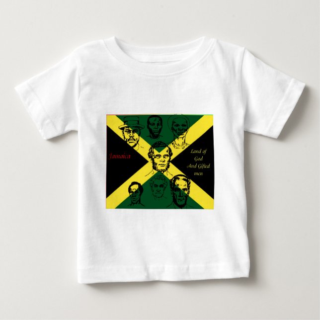 Camiseta De Bebé héroe nacional de jamaica (Anverso)