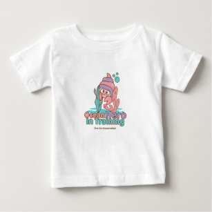 Camiseta De Bebé Héroe oceánico entrenando cangrejo
