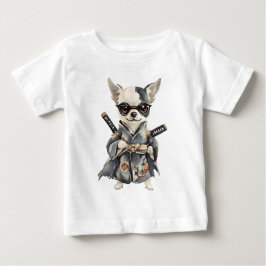 Camiseta De Bebé Héroes Chihuahua – DIBUJO A MANO de perro en acuar