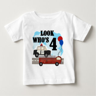 Camiseta De Bebé Héroes cotidianos por cuarto cumpleaños