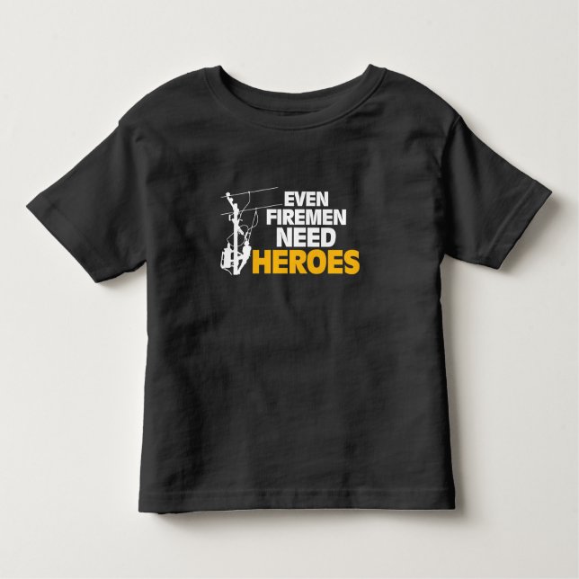 Camiseta De Bebé Héroes divertidos de la necesidad de los bomberos (Anverso)