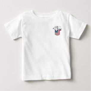 Camiseta De Bebé Herramientas de Construcción para Niños Patriotas