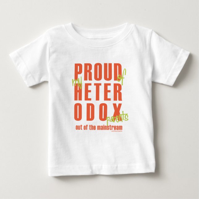 Camiseta De Bebé heterodoxo orgulloso (Anverso)