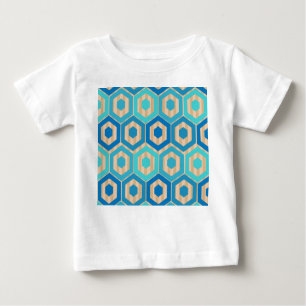 Camiseta De Bebé Hexageres y rayas - mar y arena