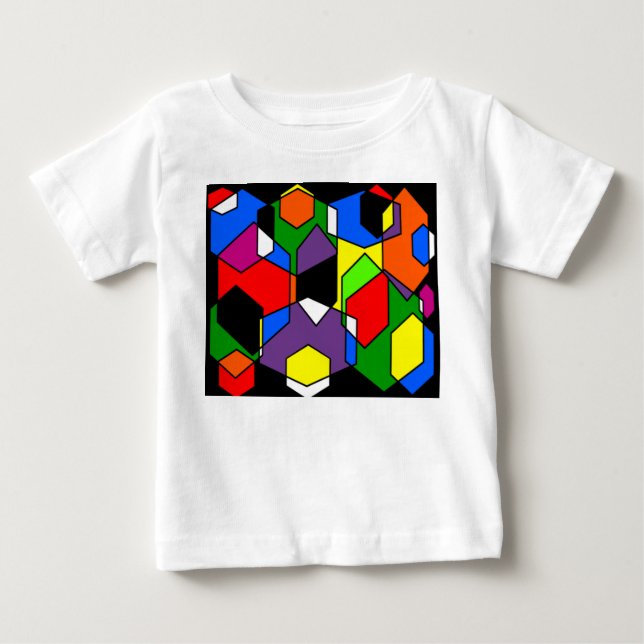 Camiseta De Bebé Hexagon Bauhaus (Anverso)