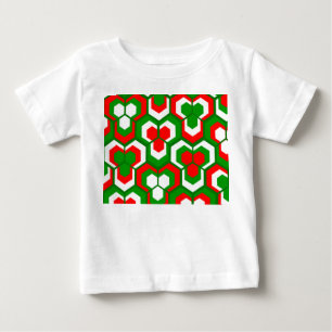Camiseta De Bebé Hexagons Flowers