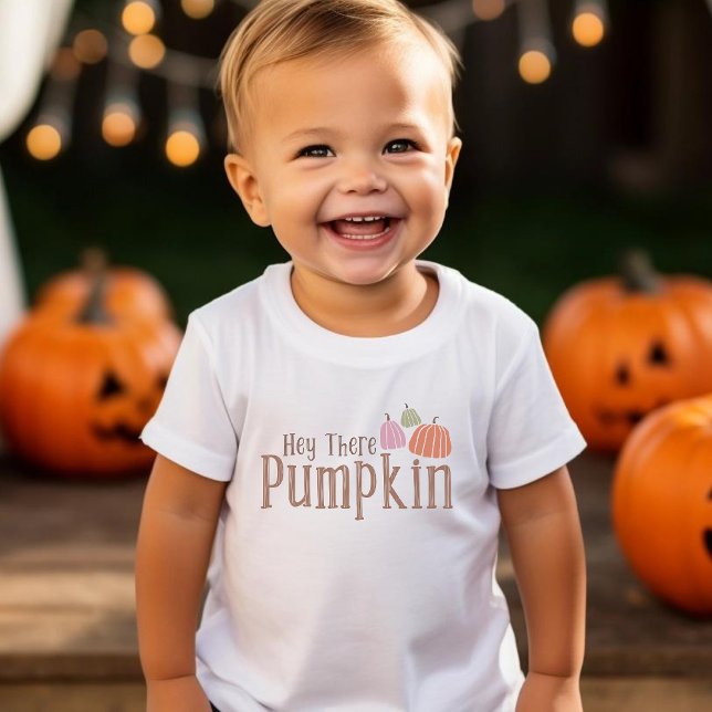Camiseta De Bebé Hey, Ahí Cae La Calabaza Groovy Retro (Subido por el creador)