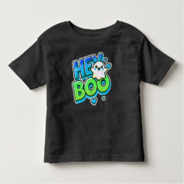 Camiseta De Bebé Hey Boo Halloween Kids