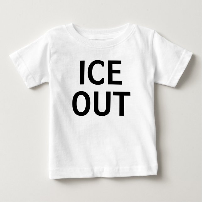 Camiseta De Bebé Hielo Afuera (Anverso)