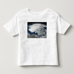 Camiseta De Bebé Hielo marino ártico sobre Norteamérica