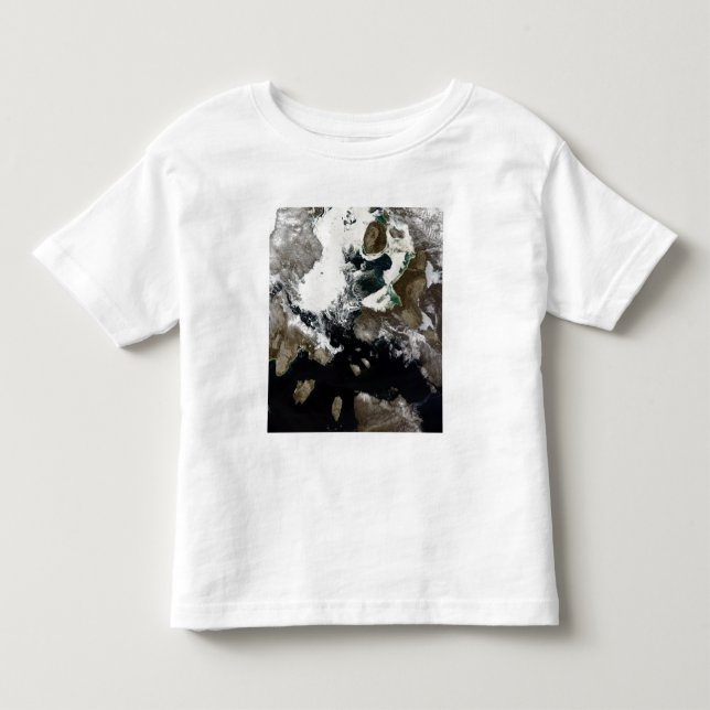 Camiseta De Bebé Hielo marino y sedimentos visibles en Nunavut, Can (Anverso)