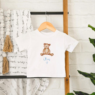 Camiseta De Bebé Hierba de Pampas de Osito de Peluche