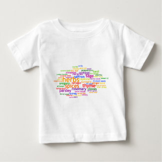 Camiseta De Bebé Hierbas y especias Wordle