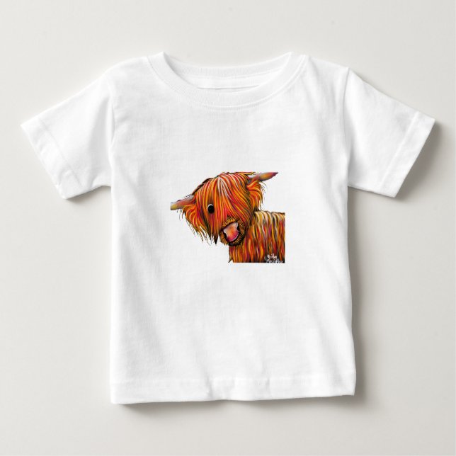 Camiseta De Bebé HiGHLaND CoW PRiNT SCoTTiSH ' RaY (oF SuNSHiNe) (Anverso)