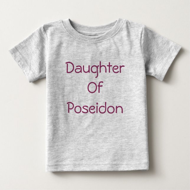 Camiseta De Bebé Hija de Poseidón (Anverso)