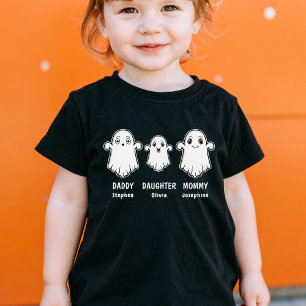 Camiseta De Bebé Hija Mamá Y Papi Familia Fantasma Persona 3