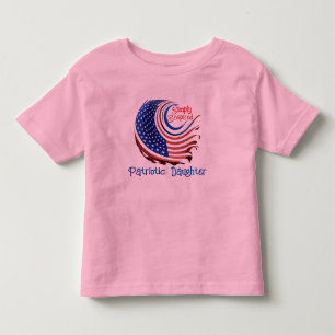 Camiseta De Bebé "Hija Patriótica", simplemente inventada