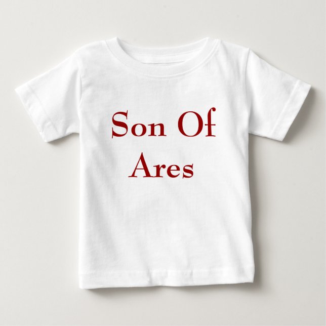Camiseta de bebé hijo de Ares (Anverso)