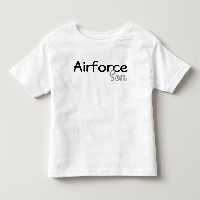 Camiseta De Bebé Hijo de la fuerza aérea (Anverso)