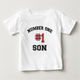 Camiseta De Bebé Hijo número uno