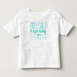Camiseta De Bebé Hijo único que expira - turquesa Ombre