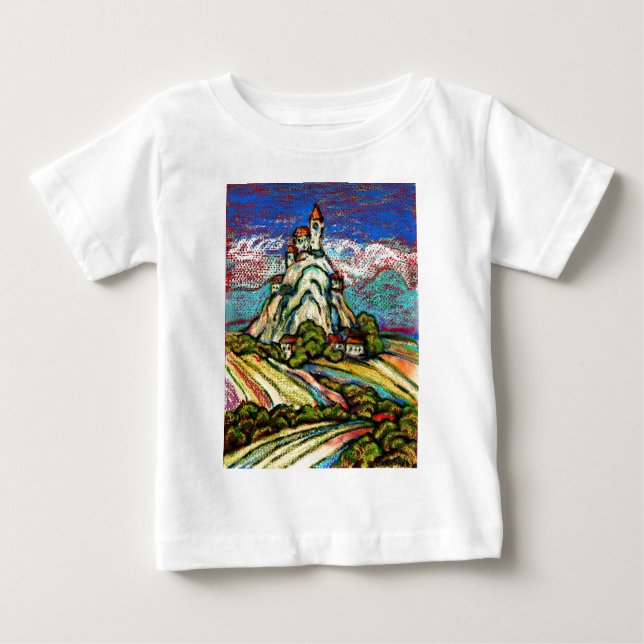 Camiseta De Bebé Hill Castle Fantasy (Anverso)