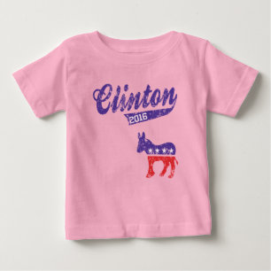 Camiseta De Bebé Hillary Clinton 2016 Democrats Sporty