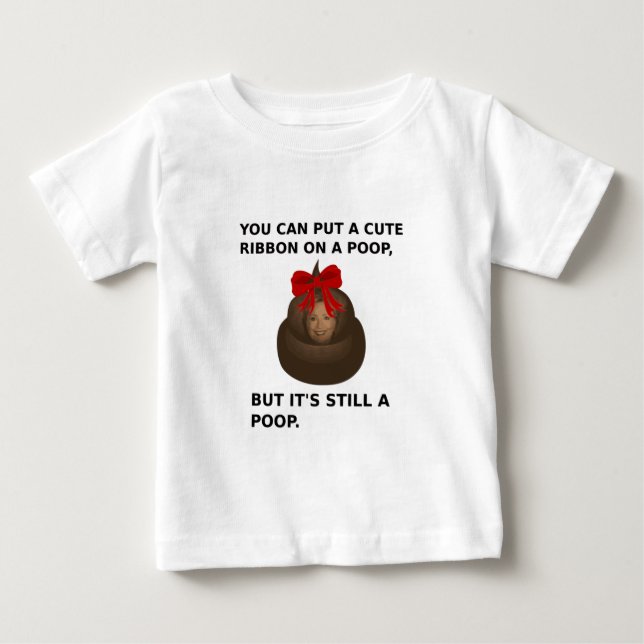 Camiseta De Bebé Hillary Poop (Anverso)