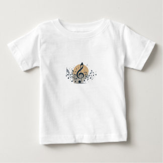 Camiseta De Bebé Hilos de armonía: Donde la música encuentra la mod