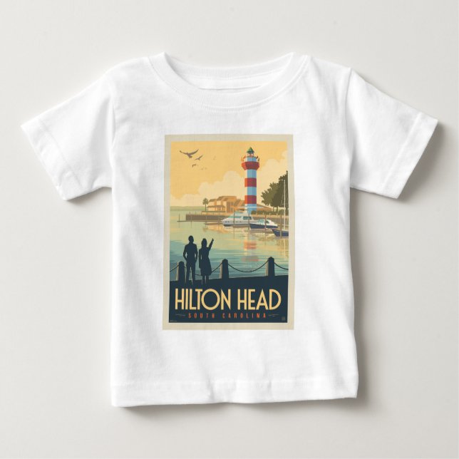 Camiseta De Bebé Hilton Head | Carolina del sur (Anverso)