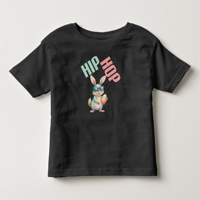 Camiseta De Bebé Hip Hop Easter Bunny  (Anverso)