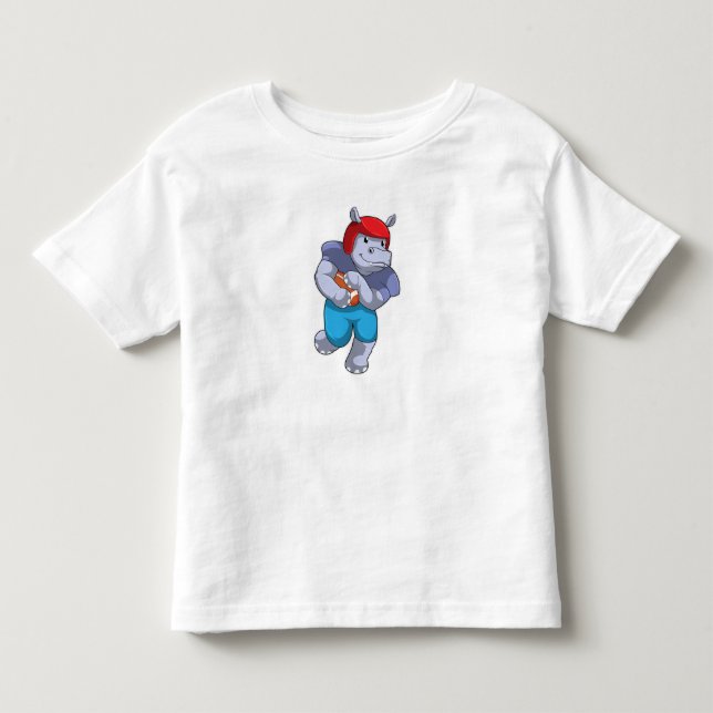 Camiseta De Bebé Hipo en deportes de fútbol (Anverso)