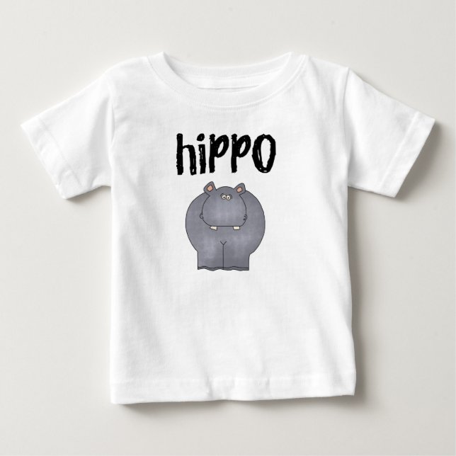 Camiseta De Bebé Hipopótamo (Anverso)