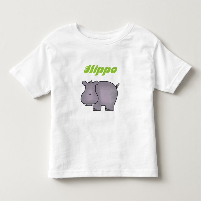Camiseta De Bebé Hipopótamo (Anverso)