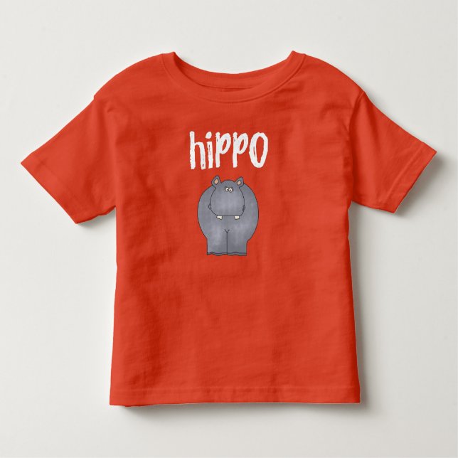 Camiseta De Bebé Hipopótamo (Anverso)
