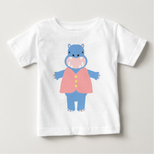 Camiseta De Bebé Hipopótamo de Toby