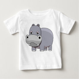 Camiseta De Bebé Hipopótamo lindo del bebé