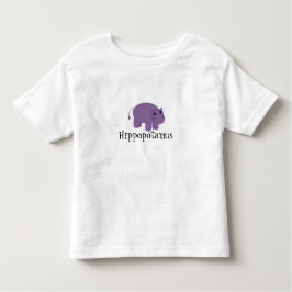 Camiseta De Bebé Hipopótamo Púrpura