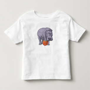 Camiseta De Bebé Hippo Baloncesto Baloncesto